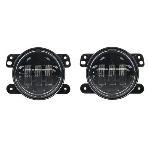 LUMA LEDS - Jeep JK LED Fog Light Kit - Black - Image 1