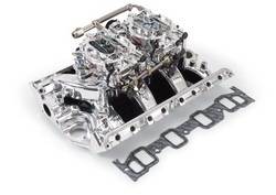 Edelbrock - Edelbrock 20364 RPM Air-Gap Dual-Quad Intake Manifold/Carburetor Kit - Image 1