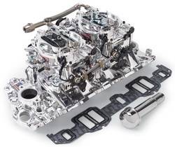 Edelbrock - Edelbrock 20694 RPM Air-Gap Dual-Quad Intake Manifold/Carburetor Kit - Image 1