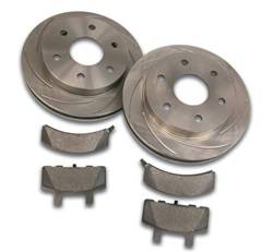 SSBC Performance Brakes - SSBC Performance Brakes A2370026 Rotor Kit - Short Stop - Turbo Slotted Rotor & Pad Kit - Image 1