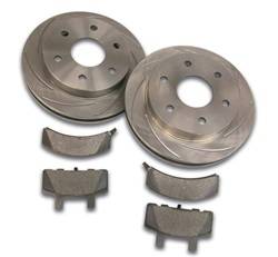 SSBC Performance Brakes - SSBC Performance Brakes A2370031 Rotor Kit - Short Stop - Turbo Slotted Rotor & Pad Kit - Image 1