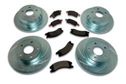 SSBC Performance Brakes - SSBC Performance Brakes A2370042 Rotor Kit - Short Stop - Turbo Slotted Rotor & Pad Kit - Image 1