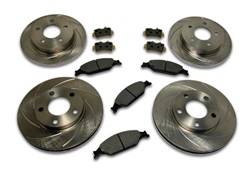 SSBC Performance Brakes - SSBC Performance Brakes A2370043 Rotor Kit - Short Stop - Turbo Slotted Rotor & Pad Kit - Image 1