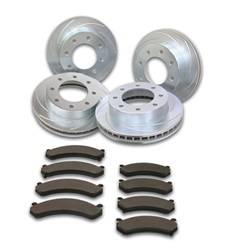 SSBC Performance Brakes - SSBC Performance Brakes A2361056 Rotor Kit - Short Stop - Turbo Slotted Rotor & Pad Kit - Image 1