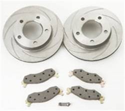 SSBC Performance Brakes - SSBC Performance Brakes A2361013 Rotor Kit - Short Stop - Turbo Slotted Rotor & Pad Kit - Image 1