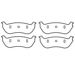 Omix-Ada - Omix-Ada 16729.10 Disc Brake Pad Kit - Image 1