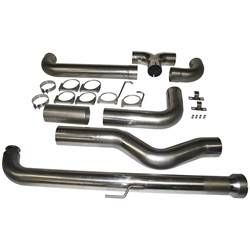 MBRP Exhaust - MBRP Exhaust S8008409 Smokers XP Series Down Pipe Back Stack Exhaust System - Image 1