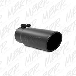 MBRP Exhaust - MBRP Exhaust T5115BLK Angled Rolled End Exhaust Tip - Image 1