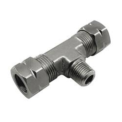 Nitrous Express - Nitrous Express 16096P Pipe Fitting Compression To Male Branch T - Image 1
