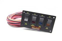 Painless Wiring - Painless Wiring 50404 4-Switch Lighted Non-Fused Rocker Switch Panel - Image 1