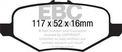 EBC Brakes - EBC Brakes DP41887R Yellowstuff Street And Track Brake Pads - Image 1