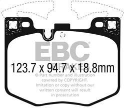 EBC Brakes - EBC Brakes UD1867 Ultimax OEM Replacement Brake Pads - Image 1