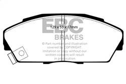 EBC Brakes - EBC Brakes UD409 Ultimax OEM Replacement Brake Pads - Image 1