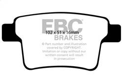 EBC Brakes - EBC Brakes DP31731C Redstuff Ceramic Low Dust Brake Pads - Image 1