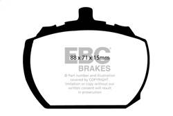 EBC Brakes - EBC Brakes DP3240C Redstuff Ceramic Low Dust Brake Pads - Image 1