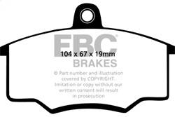 EBC Brakes - EBC Brakes DP3310C Redstuff Ceramic Low Dust Brake Pads - Image 1