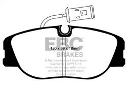 EBC Brakes - EBC Brakes DP3733/3C Redstuff Ceramic Low Dust Brake Pads - Image 1