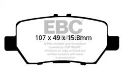 EBC Brakes - EBC Brakes DP31736C Redstuff Ceramic Low Dust Brake Pads - Image 1