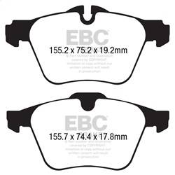 EBC Brakes - EBC Brakes DP32189C Redstuff Ceramic Low Dust Brake Pads - Image 1