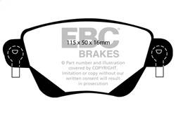 EBC Brakes - EBC Brakes DP21350 Greenstuff 2000 Series Sport Brake Pads - Image 1
