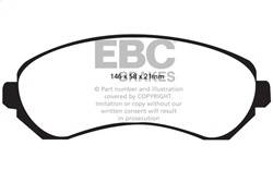 EBC Brakes - EBC Brakes DP61628 6000 Series Greenstuff Truck/SUV Brakes Disc Pads - Image 1