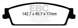 EBC Brakes - EBC Brakes ED93022 Truck/SUV Extra Duty Brake Pads - Image 1