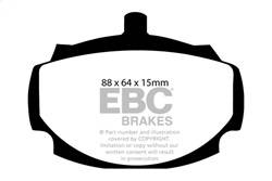 EBC Brakes - EBC Brakes DP4107R Yellowstuff Street And Track Brake Pads - Image 1