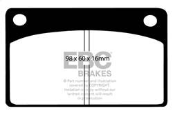 EBC Brakes - EBC Brakes DP4143R Yellowstuff Street And Track Brake Pads - Image 1