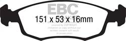 EBC Brakes - EBC Brakes DP41879R Yellowstuff Street And Track Brake Pads - Image 1