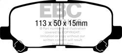 EBC Brakes - EBC Brakes UD1281 Ultimax OEM Replacement Brake Pads - Image 1