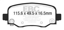 EBC Brakes - EBC Brakes UD1734 Ultimax OEM Replacement Brake Pads - Image 1