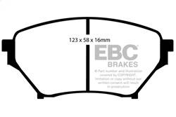 EBC Brakes - EBC Brakes UD890 Ultimax OEM Replacement Brake Pads - Image 1