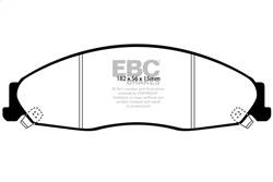 EBC Brakes - EBC Brakes DP31645C Redstuff Ceramic Low Dust Brake Pads - Image 1