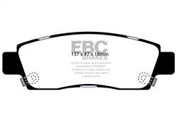 EBC Brakes - EBC Brakes DP31672C Redstuff Ceramic Low Dust Brake Pads - Image 1