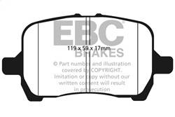 EBC Brakes - EBC Brakes DP31763C Redstuff Ceramic Low Dust Brake Pads - Image 1