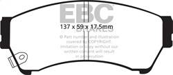 EBC Brakes - EBC Brakes DP31765C Redstuff Ceramic Low Dust Brake Pads - Image 1