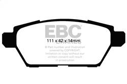 EBC Brakes - EBC Brakes DP31766C Redstuff Ceramic Low Dust Brake Pads - Image 1