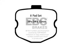 EBC Brakes - EBC Brakes DP31771/2C Redstuff Ceramic Low Dust Brake Pads - Image 1
