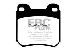 EBC Brakes - EBC Brakes DP3675C Redstuff Ceramic Low Dust Brake Pads - Image 1