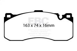 EBC Brakes - EBC Brakes DP31995C Redstuff Ceramic Low Dust Brake Pads - Image 1