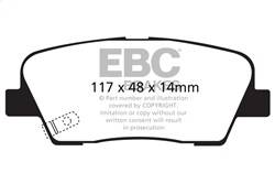 EBC Brakes - EBC Brakes DP31806C Redstuff Ceramic Low Dust Brake Pads - Image 1