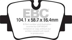 EBC Brakes - EBC Brakes DP32190C Redstuff Ceramic Low Dust Brake Pads - Image 1