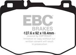 EBC Brakes - EBC Brakes DP32210C Redstuff Ceramic Low Dust Brake Pads - Image 1