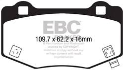 EBC Brakes - EBC Brakes DP33056C Redstuff Ceramic Low Dust Brake Pads - Image 1