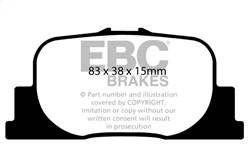 EBC Brakes - EBC Brakes DP21456 Greenstuff 2000 Series Sport Brake Pads - Image 1