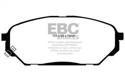 EBC Brakes - EBC Brakes DP61813 6000 Series Greenstuff Truck/SUV Brakes Disc Pads - Image 1