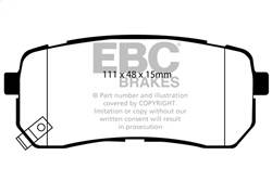 EBC Brakes - EBC Brakes DP61814 6000 Series Greenstuff Truck/SUV Brakes Disc Pads - Image 1