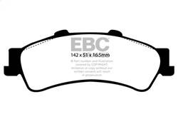 EBC Brakes - EBC Brakes DP61630 6000 Series Greenstuff Truck/SUV Brakes Disc Pads - Image 1