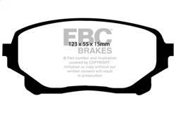 EBC Brakes - EBC Brakes DP61756 6000 Series Greenstuff Truck/SUV Brakes Disc Pads - Image 1