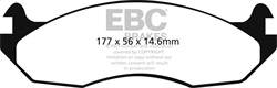EBC Brakes - EBC Brakes DP61782 6000 Series Greenstuff Truck/SUV Brakes Disc Pads - Image 1